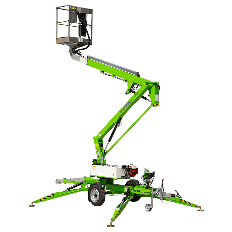 Pronájem plošiny NIFTY 120 — pracovní výška 12 m, Litovel a Olomouc